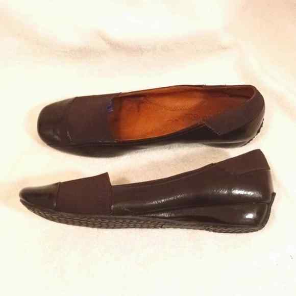 Kenneth Cole Gentle Souls Comfort Shoes Sz 8.5 Brown Patent Leather Office Glam - Picture 9 of 12